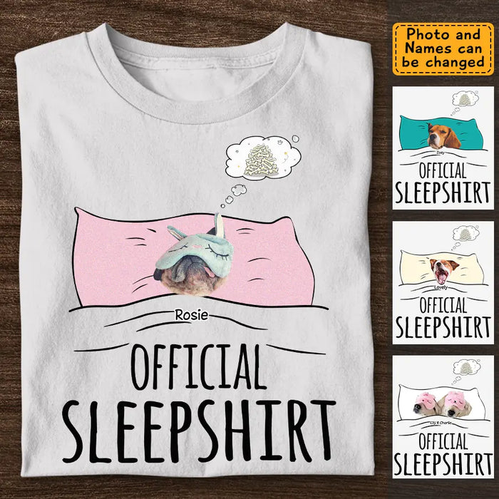 Official Sleepshirt  - Personalized T-Shirt - Dog Lovers TS-TT3426