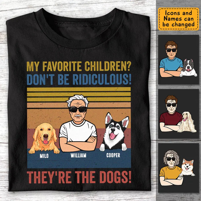 My Favorite Child Is The Dog -  Personalized T-Shirt TS - PT3443