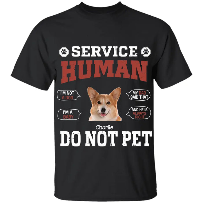 Job tiltle Full - Time Dog Servant  - Personalized T-Shirt TS-TT3300