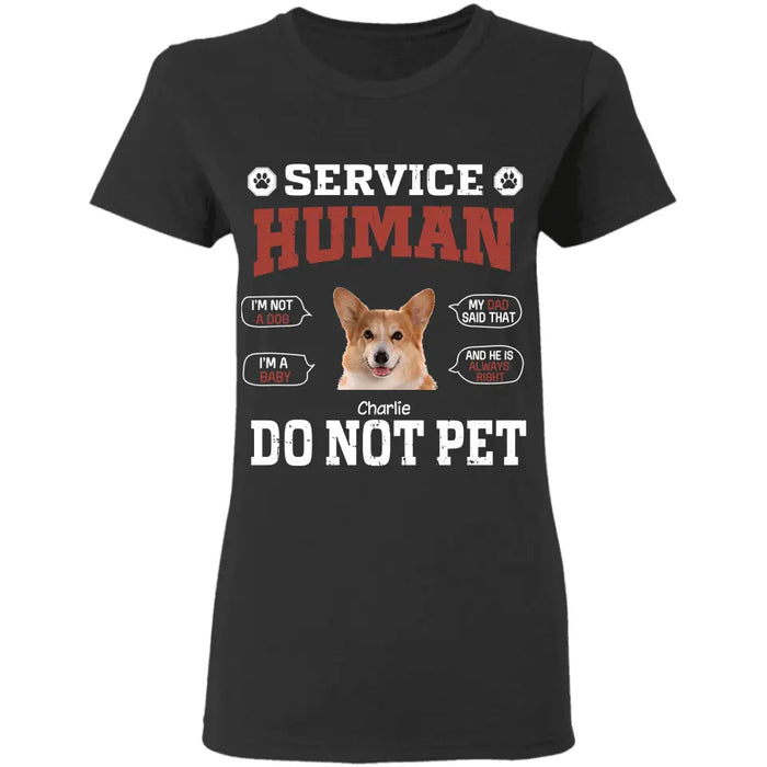 Job tiltle Full - Time Dog Servant  - Personalized T-Shirt TS-TT3300