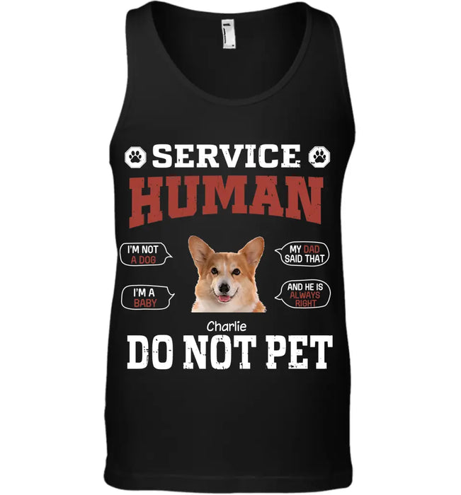 Job tiltle Full - Time Dog Servant  - Personalized T-Shirt TS-TT3300