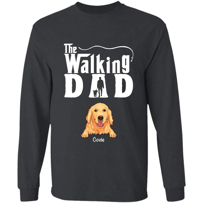 The Walking Dad  - Personalized T-Shirt - Dog Lovers TS-TT3446