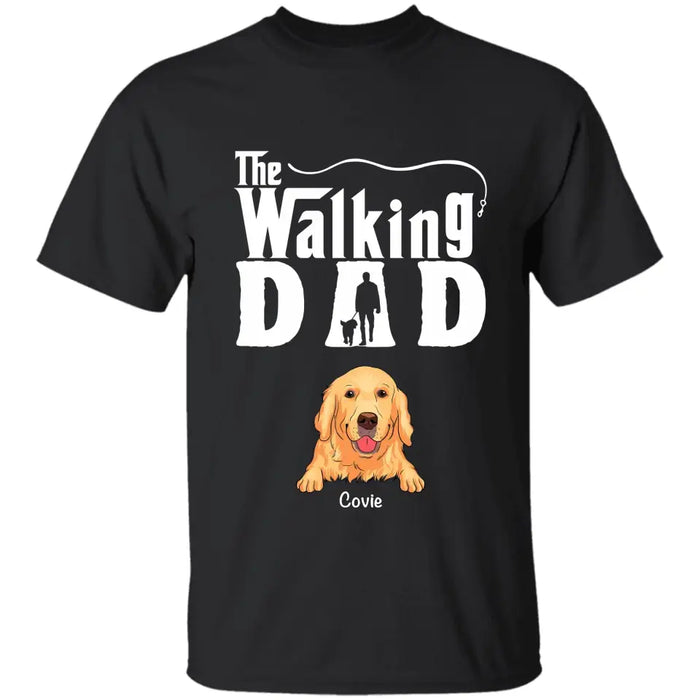 The Walking Dad  - Personalized T-Shirt - Dog Lovers TS-TT3446