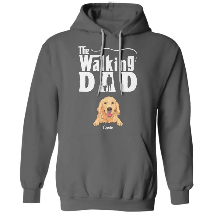 The Walking Dad  - Personalized T-Shirt - Dog Lovers TS-TT3446