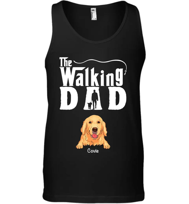 The Walking Dad  - Personalized T-Shirt - Dog Lovers TS-TT3446