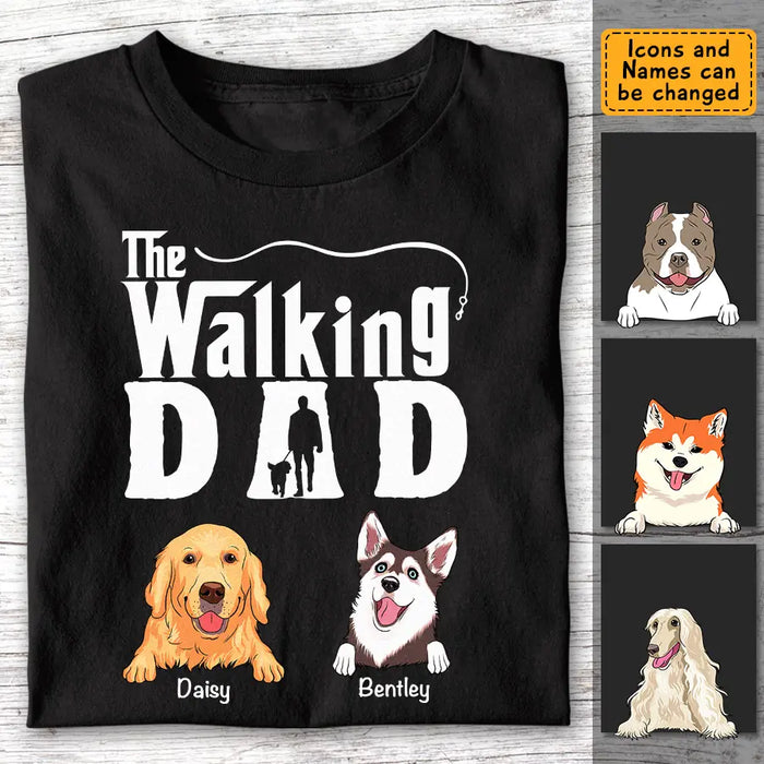 The Walking Dad  - Personalized T-Shirt - Dog Lovers TS-TT3446