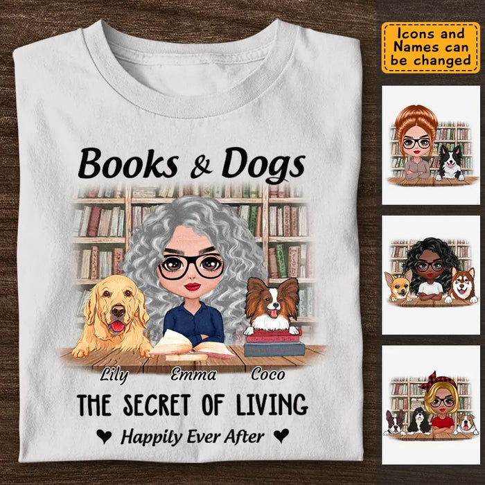 Books & Dogs - Personalized T-Shirt - Gift For Dog Lovers TS-TT3109