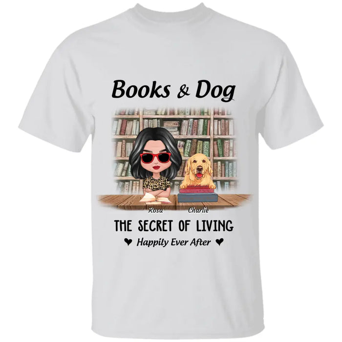 Books & Dogs - Personalized T-Shirt - Gift For Dog Lovers TS-TT3109