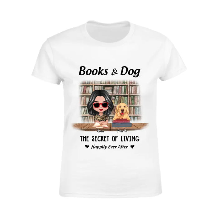 Books & Dogs - Personalized T-Shirt - Gift For Dog Lovers TS-TT3109