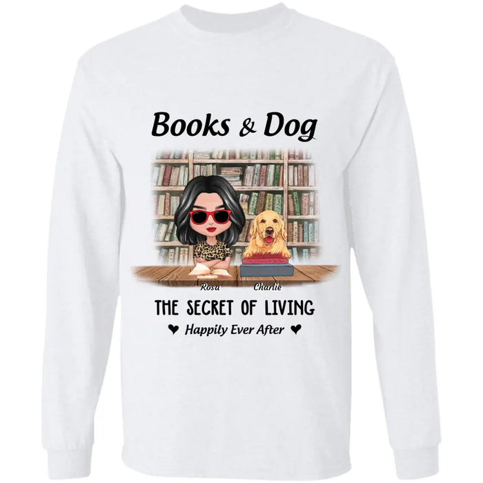 Books & Dogs - Personalized T-Shirt - Gift For Dog Lovers TS-TT3109