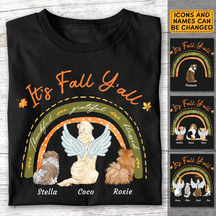 It's Fall Y'all - Personalized T-Shirt - Gift For Dog Lovers TS-TT3311