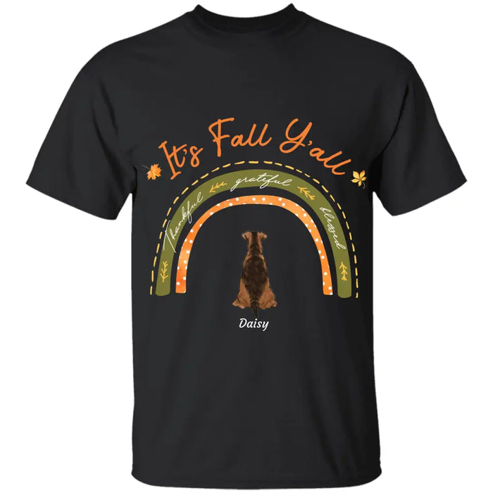 It's Fall Y'all - Personalized T-Shirt - Gift For Dog Lovers TS-TT3311