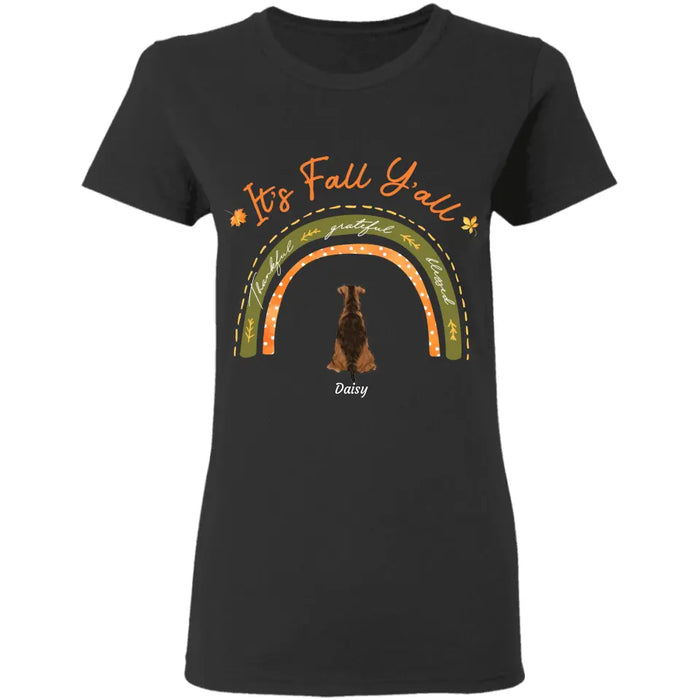 It's Fall Y'all - Personalized T-Shirt - Gift For Dog Lovers TS-TT3311