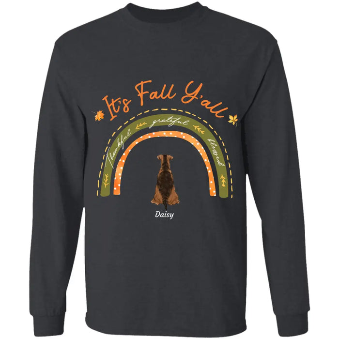 It's Fall Y'all - Personalized T-Shirt - Gift For Dog Lovers TS-TT3311