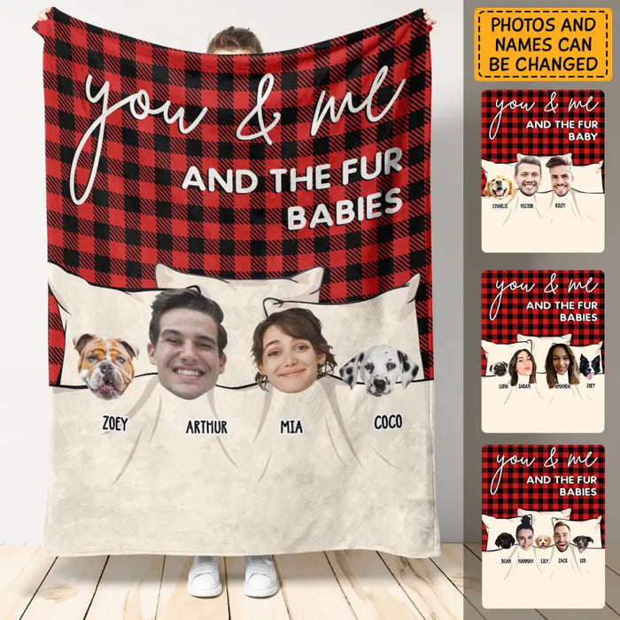 You, Me and The Fur Babies - Personalized Blanket - Dog Lovers B - TT3488