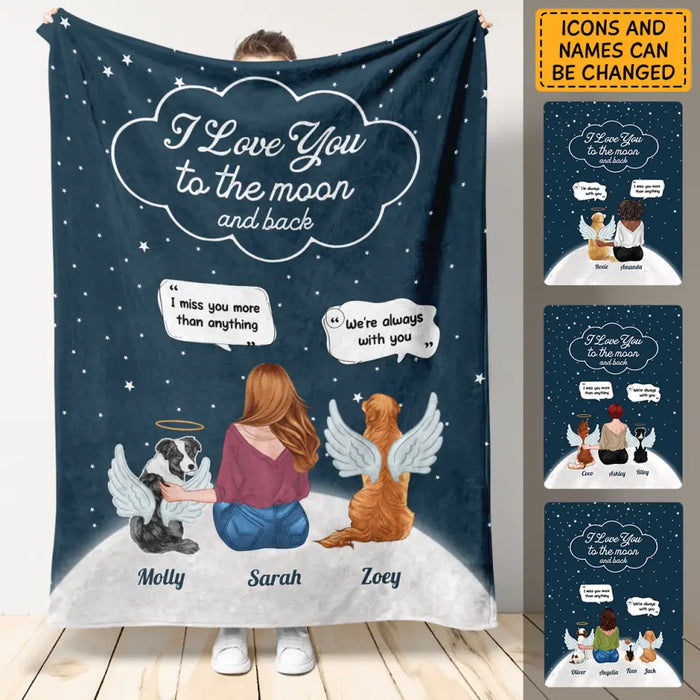 I Miss You More Than Anything - Personalized Blanket - Dog Lovers B - TT3491