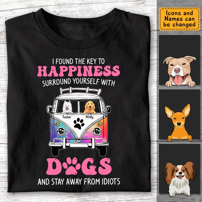 I Found The Key To Happiness - Personalized T-Shirt - Dog Lovers TS - TT3476