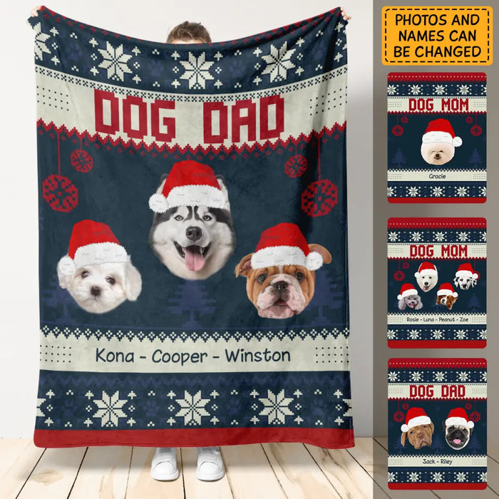 Dog Mom, Dog Dad - Personalized Blanket - Gift For Dog Lovers B - TT3187