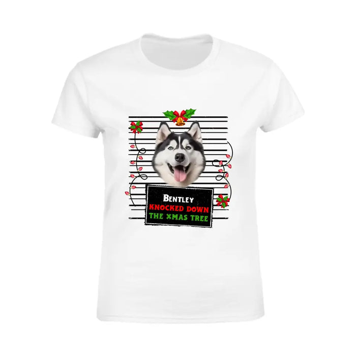 We Knocked Down The Xmas Tree - Personalized T-Shirt - Gift For Dog Lovers TS - TT3241