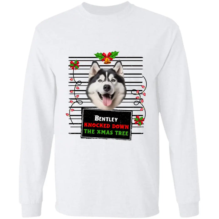 We Knocked Down The Xmas Tree - Personalized T-Shirt - Gift For Dog Lovers TS - TT3241