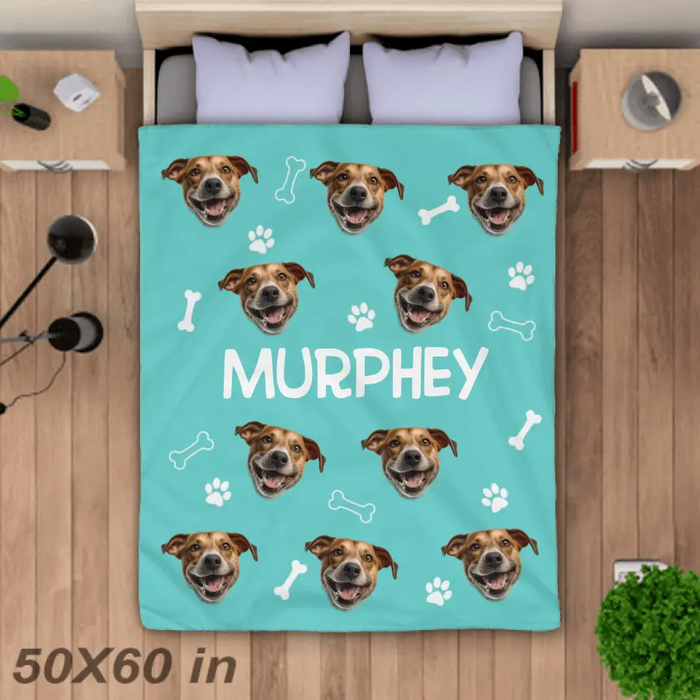 Dear Dog Mom - Personalized Blanket - Dog Lovers B-TT3368