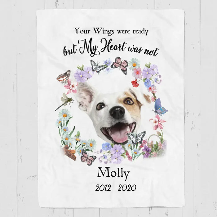 You Left Paw Prints On Our Hearts Forever - Personalized Blanket - Gift For Dog Lovers B-TT3280