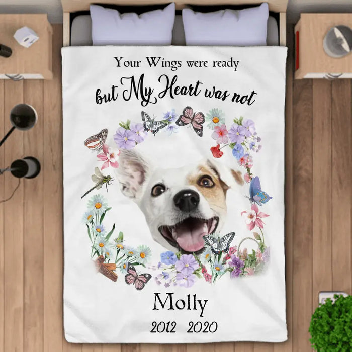 You Left Paw Prints On Our Hearts Forever - Personalized Blanket - Gift For Dog Lovers B-TT3280