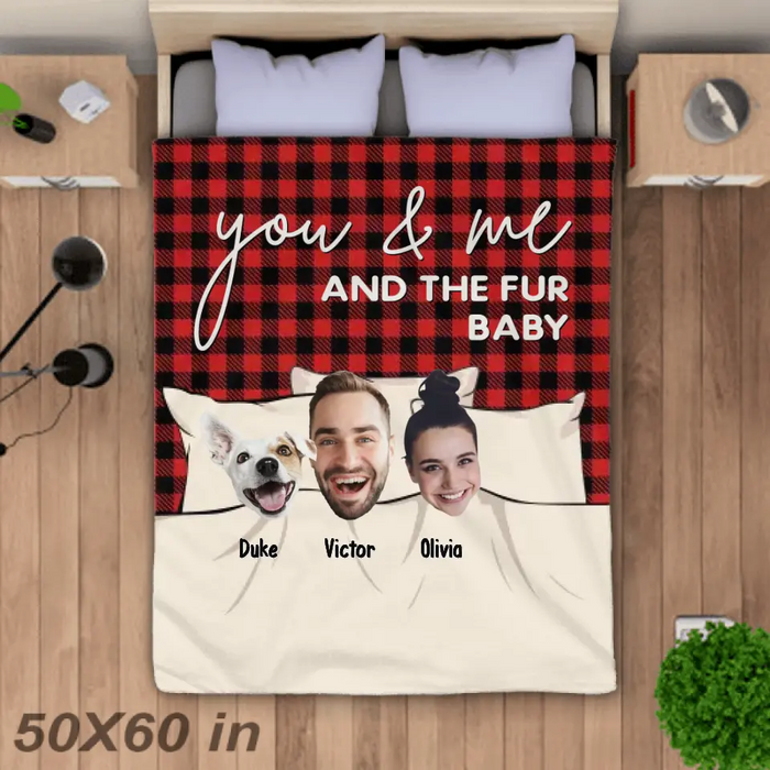 You, Me and The Fur Babies - Personalized Blanket - Dog Lovers B - TT3488