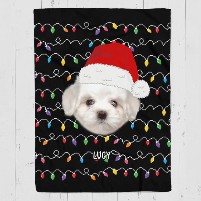 Custom Face Christmas - Personalized Blanket - Dog Lovers B - TT3508