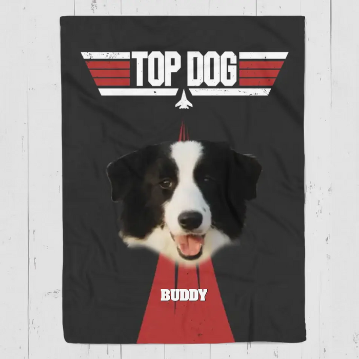Top Dog - Personalized Blanket - Dog Lovers B - TT3487