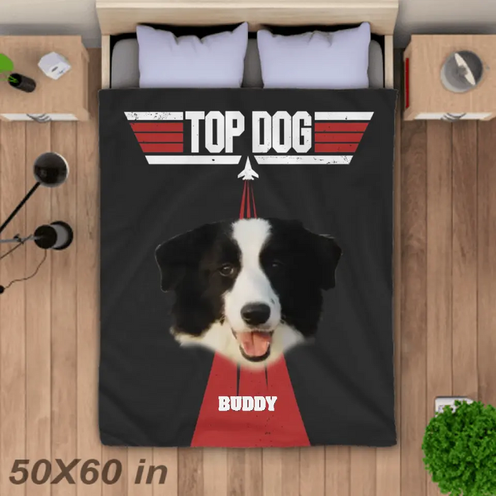 Top Dog - Personalized Blanket - Dog Lovers B - TT3487