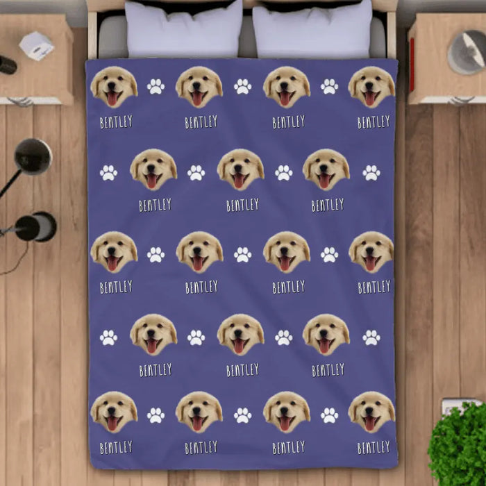 Custom Dog Blanket - Personalized Blanket -  Dog Lovers B-PT3578