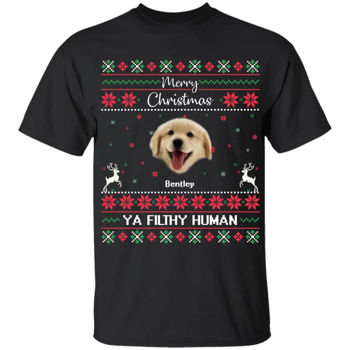 Merry Christmas - Personalized T-Shirt - Dog Lovers TS - TT3587