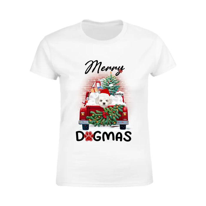 Merry Dogmas - Personalized T-Shirt - Dog Lovers TS - TT3489