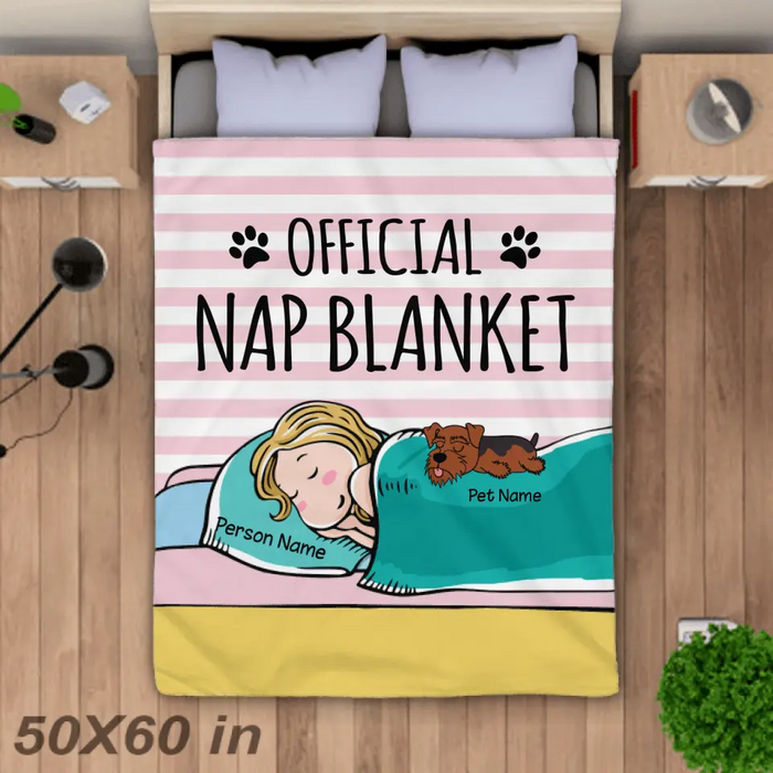 Official Nap Blanket Dog, Cat Personalized Blanket BK-GH01