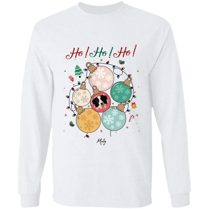 Ho Ho Ho - Personalized T-Shirt - Dog Lovers TS - TT3598