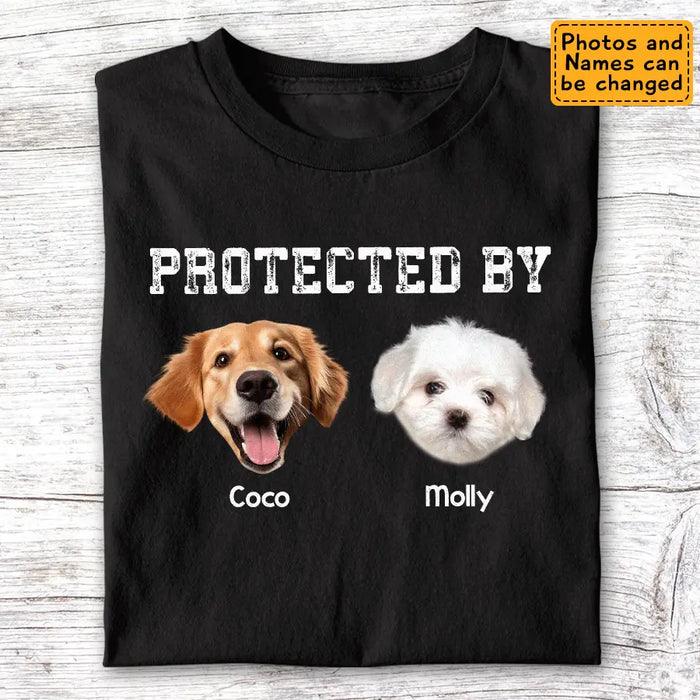 Protected By Dog - Personalized T-Shirt TS - PT3615