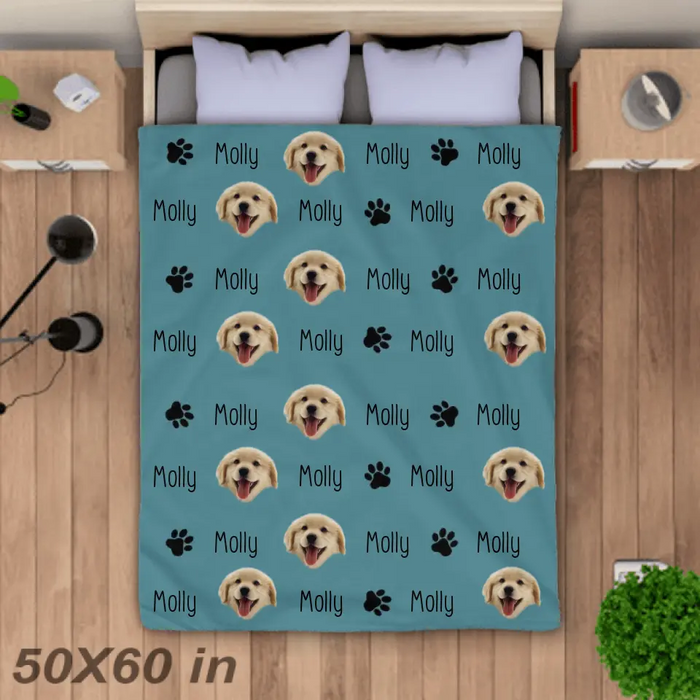 Custom Dog Blanket - Personalized Blanket - Dog Lovers B - PT3616