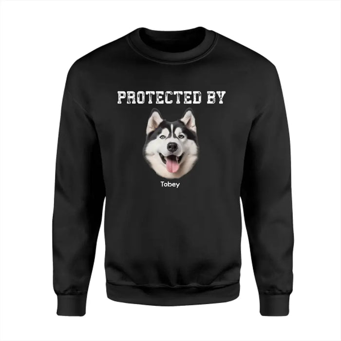 Protected By Dog - Personalized T-Shirt TS - PT3615