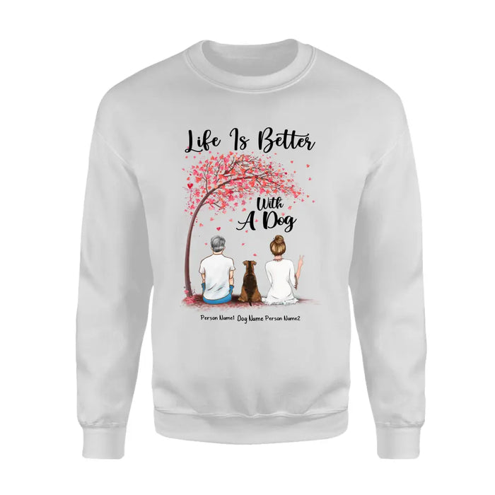 Life Is Better With Dogs Personalized Dog T-Shirt TS-GH194