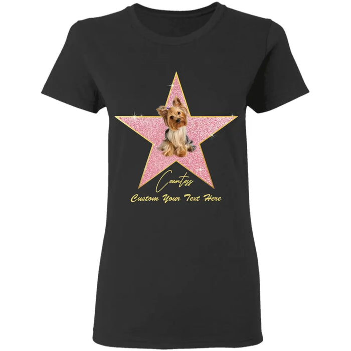 Custom Hollywood Dog - Personalized T-Shirt - Dog Lovers TS - TT3626