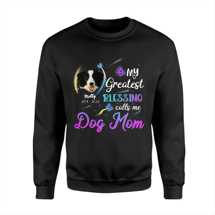 My greatest Blessings Call me Dog Mom - Personalized T-Shirt - Dog Lovers TS - TT3534