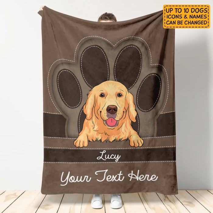 Custom Dog Blanket - Personalized Blanket - Dog Lovers B - TT3582
