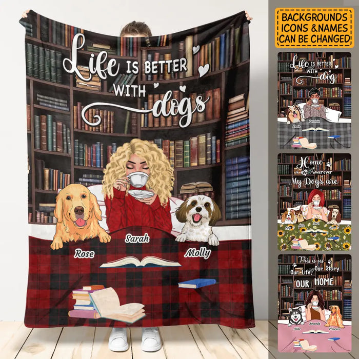 This is our Life, our story, our Home - Personalized Blanket - Dog Lovers B - TT3555