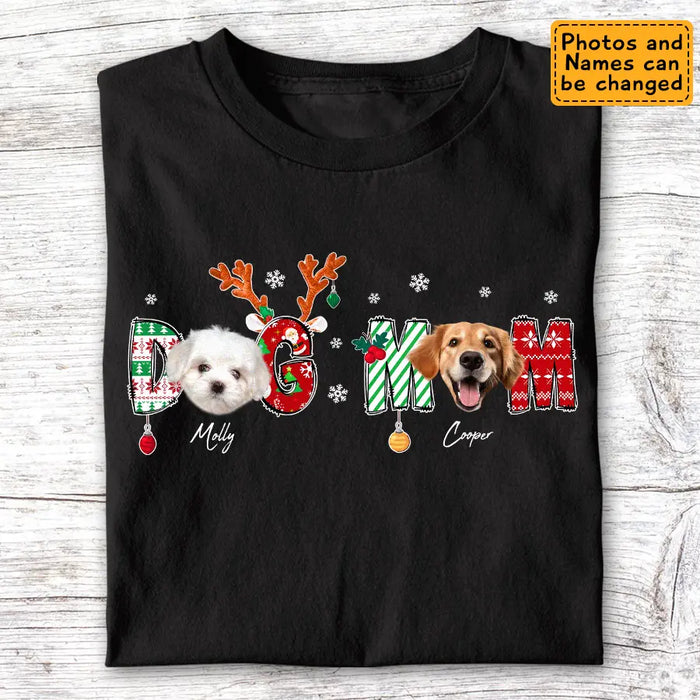 Christmas Dog Mom Shirt  - Personalized T-Shirt TS - PT3624