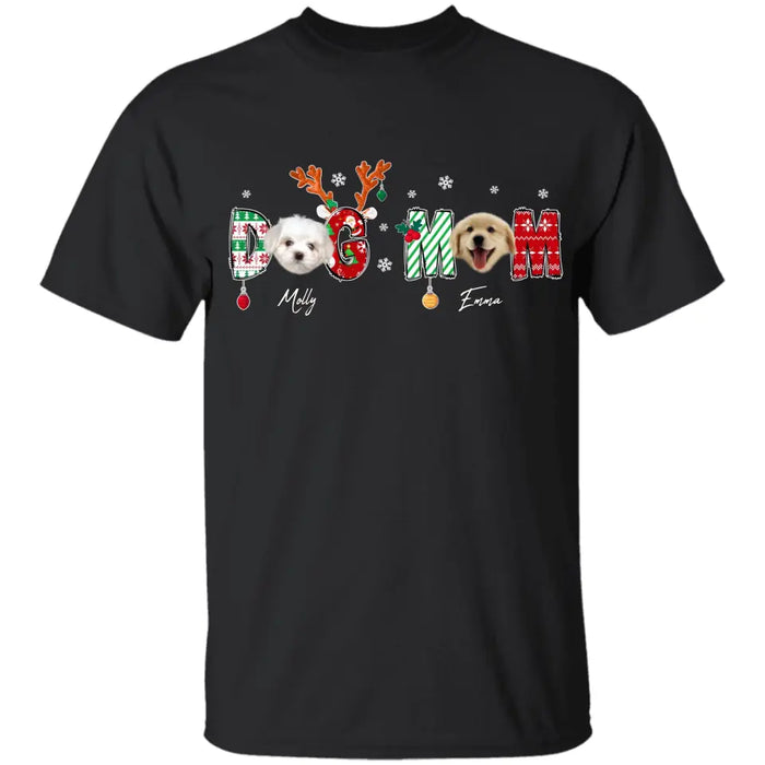 Christmas Dog Mom Shirt  - Personalized T-Shirt TS - PT3624