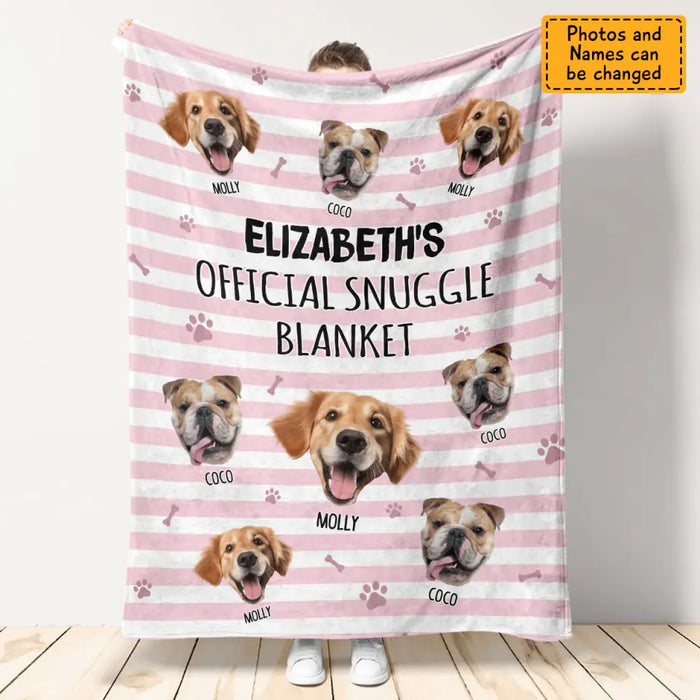 Official Snuggle Blanket - Personalized Blanket - Dog Lovers B - PT3623