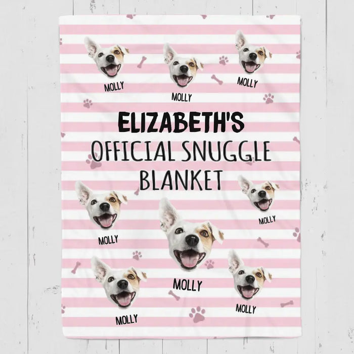 Official Snuggle Blanket - Personalized Blanket - Dog Lovers B - PT3623