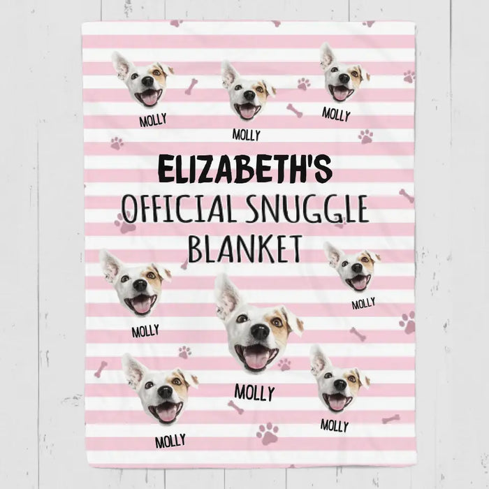 Official Snuggle Blanket - Personalized Blanket - Dog Lovers B - PT3623