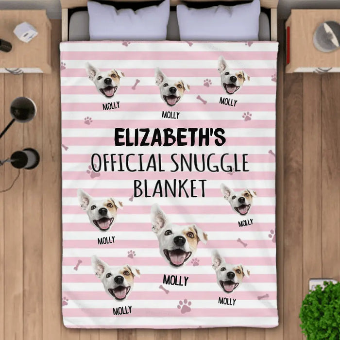 Official Snuggle Blanket - Personalized Blanket - Dog Lovers B - PT3623